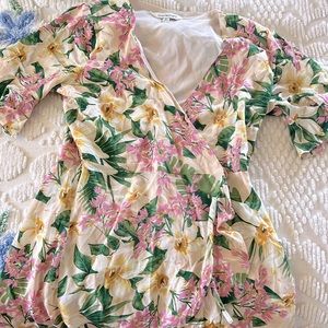 Wrap around dress with shorts